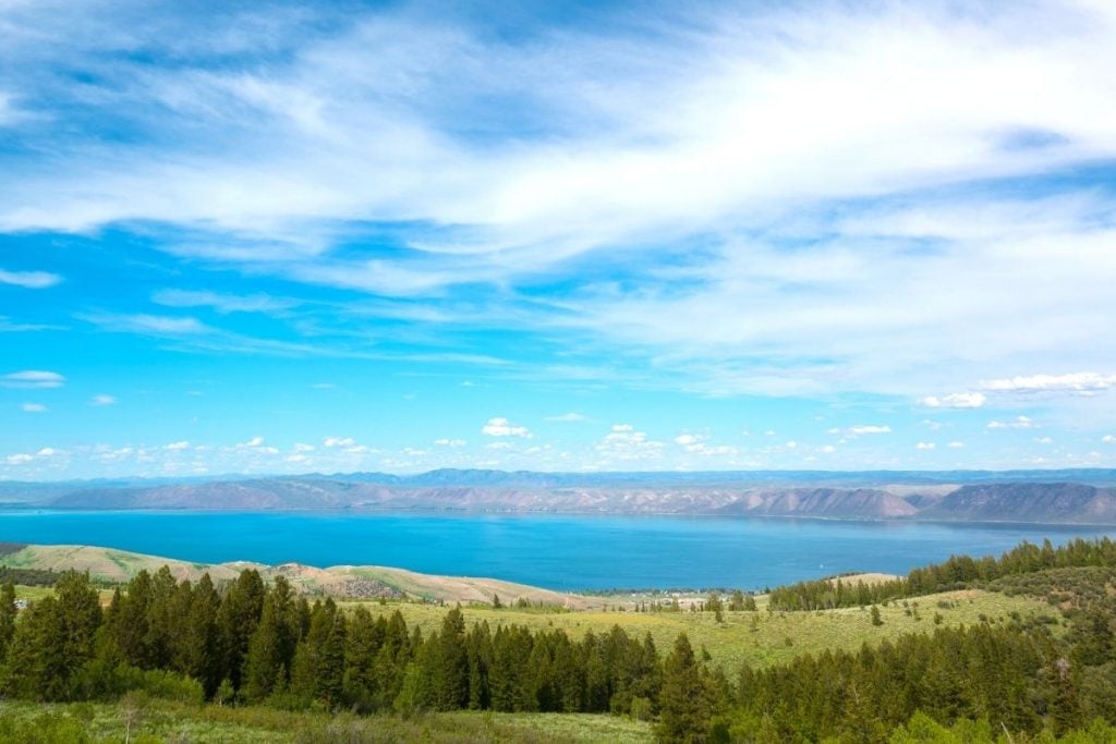 熊湖在犹他州的一个俯瞰