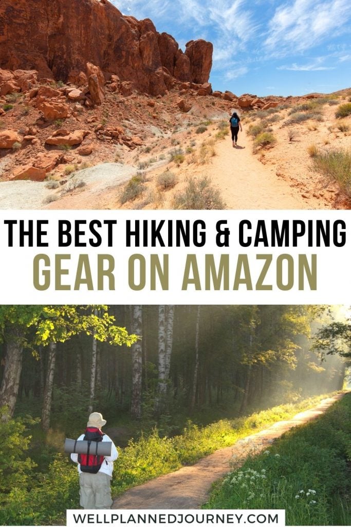 亚马逊Pinterest别针上最好的徒步旅行和露营装备