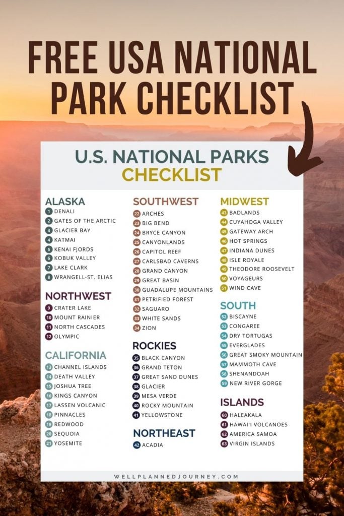 国家公园的清单由国家Pinterest销bob游戏官方