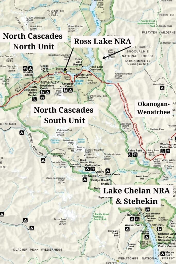 北瀑布国家公园地区的地图bob游戏官方