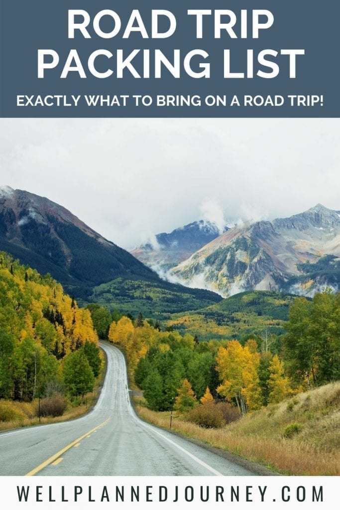 100+公路旅行必需品为您的公路旅行打包清单Pinterest销